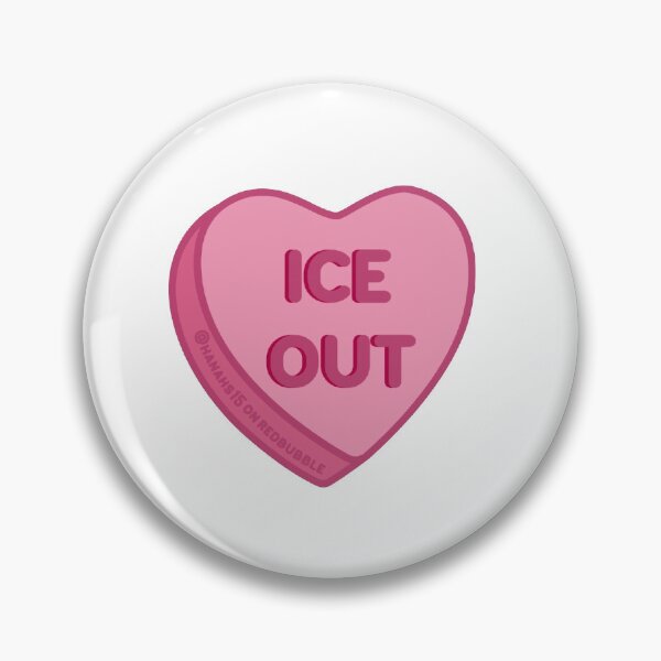 Item preview, ICE OUT conversation heart sticker designed and sold by Hanahs15.
