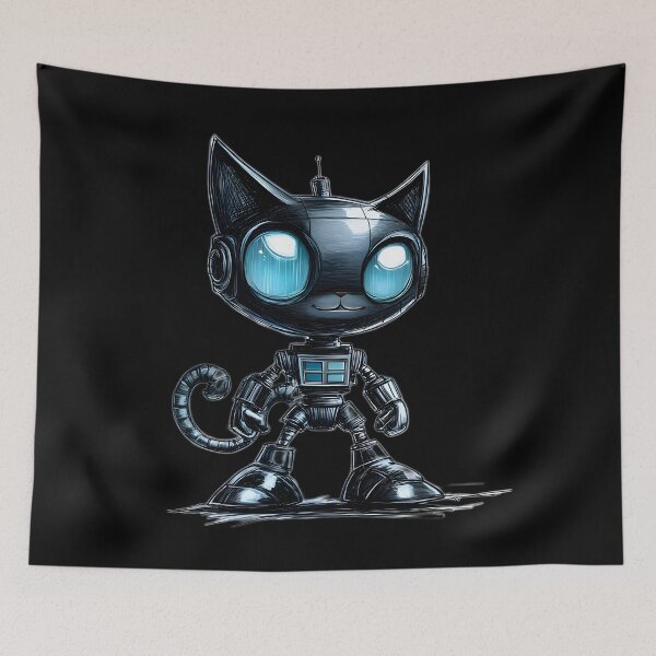 Item preview, CatBot A.I. Kitty designed and sold by TheDuckprints.