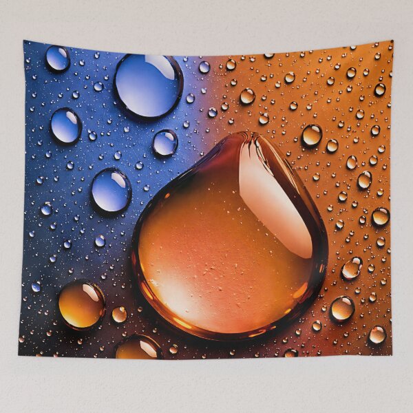 Item preview, Fire & Ice Water Droplets Abstract designed and sold by Kaleidoscope Print.