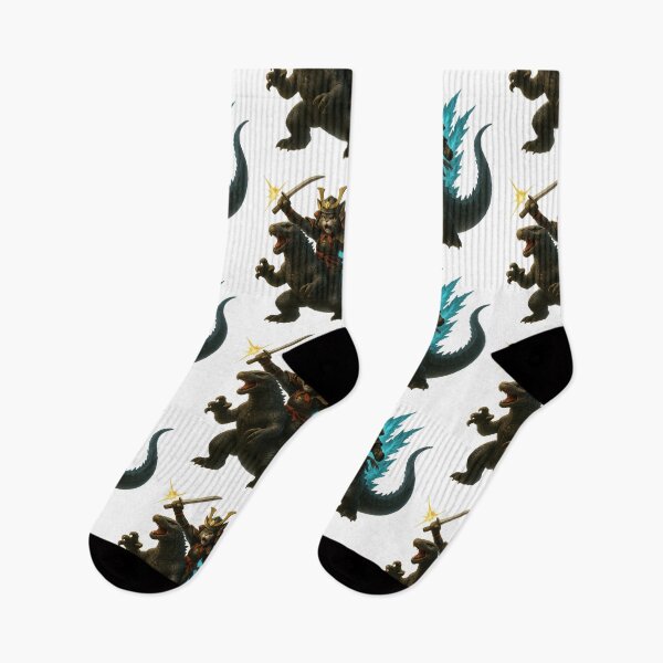 Item preview, Neko Shogun cabalgando hacia la batalla con Godzilla designed and sold by ShadyCommodities.