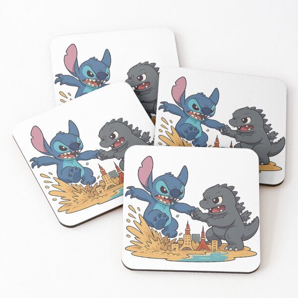 Item preview, Godzilla x Stitch - Battle for Tokyo designed and sold by ShadyCommodities.