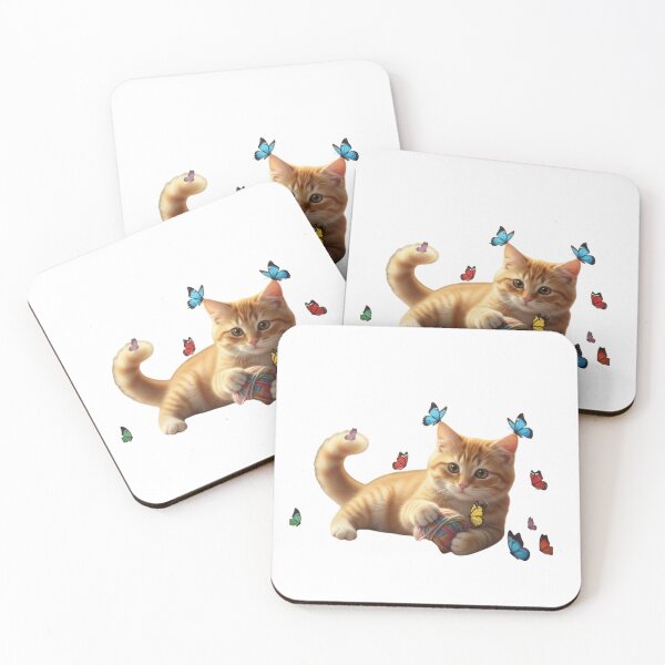 Item preview, Cute little cat who loves to play  designed and sold by CurlyPopShop.