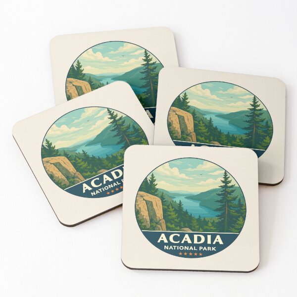 Item preview, Vintage Style Acadia National Park Maine US Retro Design designed and sold by Gideon Emmerich.