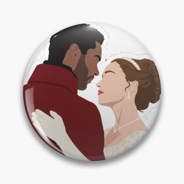 Item preview, Daphne & Simon Regency Romance Fanart – Bridgerton Inspired Elegant Couple Illustration designed and sold by Fandom Universe.