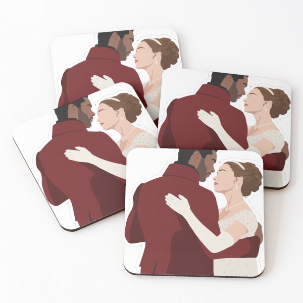 Item preview, Daphne & Simon Regency Romance Fanart – Bridgerton Inspired Elegant Couple Illustration designed and sold by Fandom Universe.