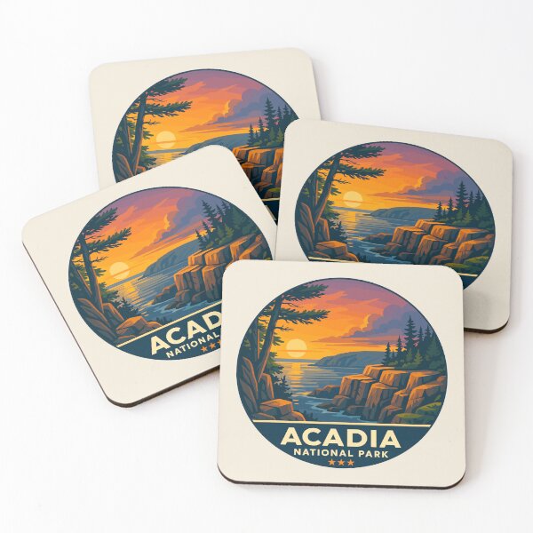 Item preview, Vintage Style Acadia National Park Maine US Retro Design designed and sold by Gideon Emmerich.