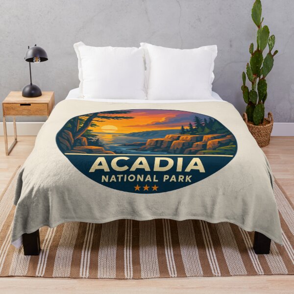Item preview, Vintage Style Acadia National Park Maine US Retro Design designed and sold by Gideon Emmerich.