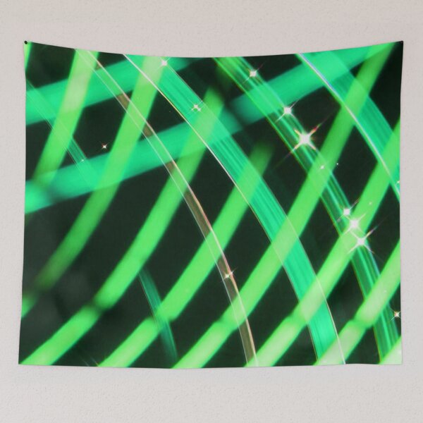 Item preview, Green Neon Light Trail Pattern designed and sold by SassyArtistry.