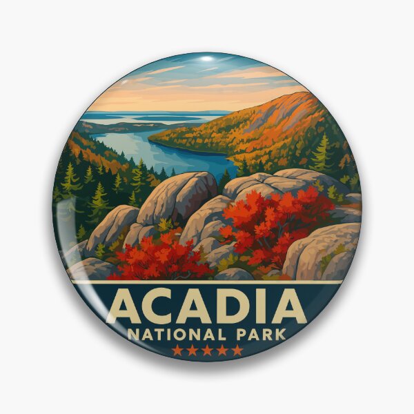 Item preview, Acadia National Park Maine US Retro Desig designed and sold by Gideon Emmerich.