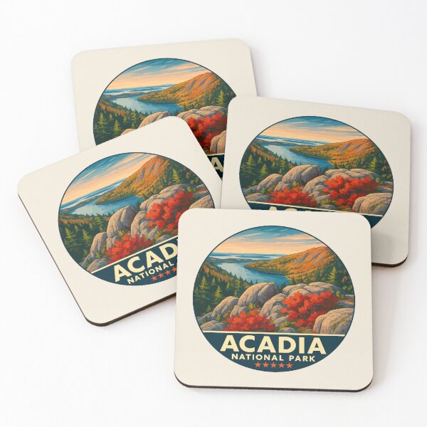 Item preview, Acadia National Park Maine US Retro Desig designed and sold by Gideon Emmerich.