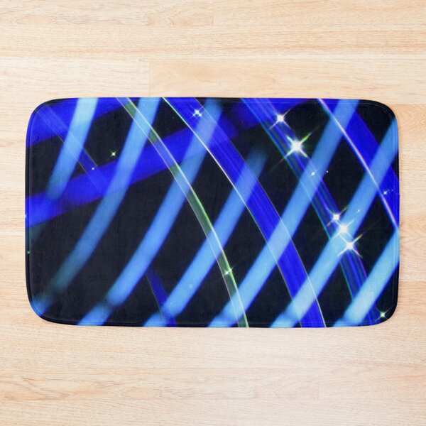 Item preview, Blue Neon Light Trail Pattern designed and sold by SassyArtistry.