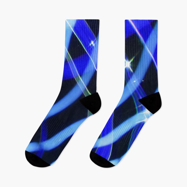 Item preview, Blue Neon Light Trail Pattern designed and sold by SassyArtistry.