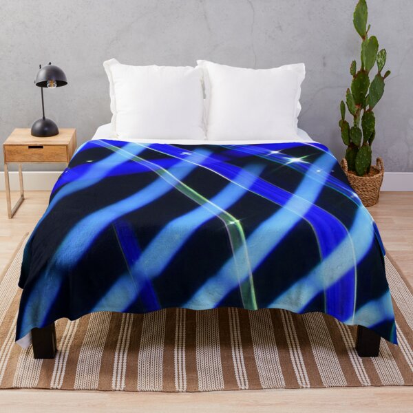 Item preview, Blue Neon Light Trail Pattern designed and sold by SassyArtistry.
