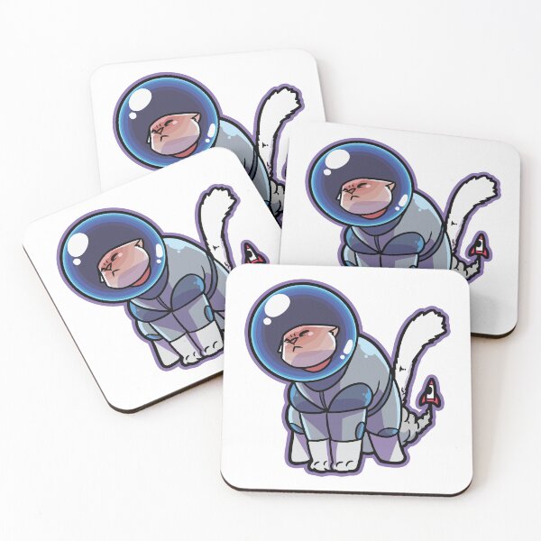 Item preview, White Astronaut Cat Space Suit Adventure designed and sold by xujpsj.