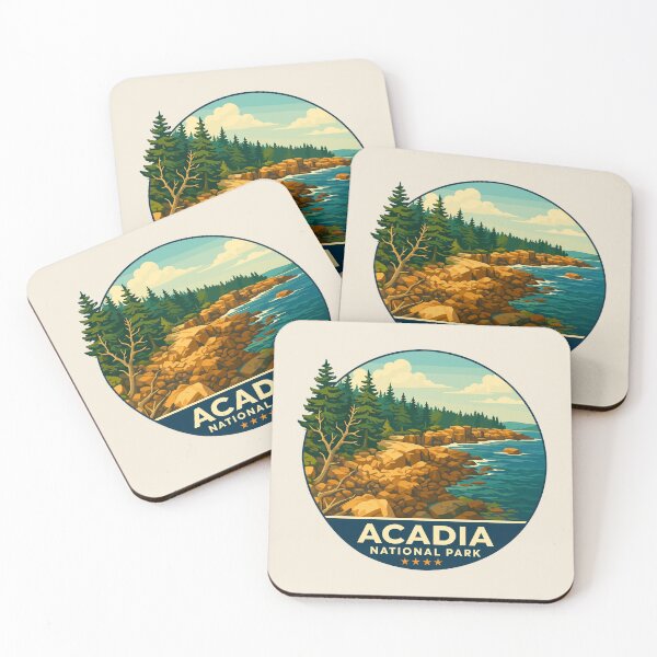 Item preview, Acadia National Park Maine US Retro Design designed and sold by Gideon Emmerich.