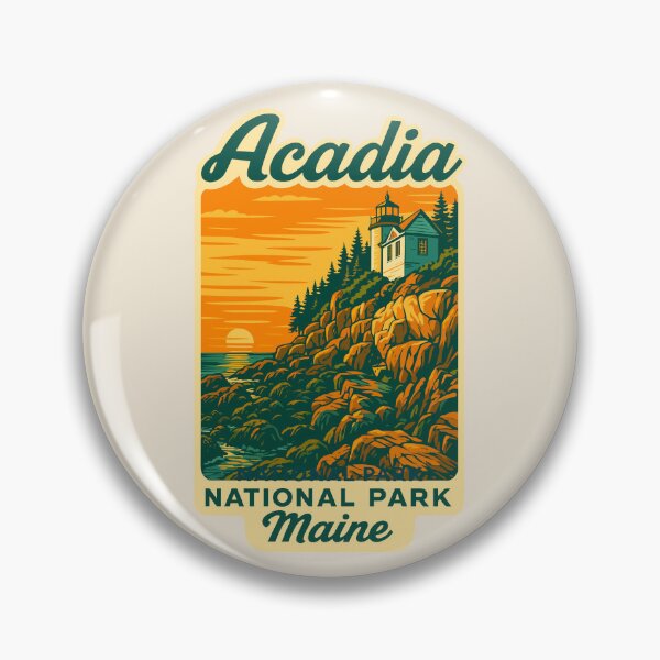 Item preview, Acadia National Park Maine US Retro Design designed and sold by Gideon Emmerich.