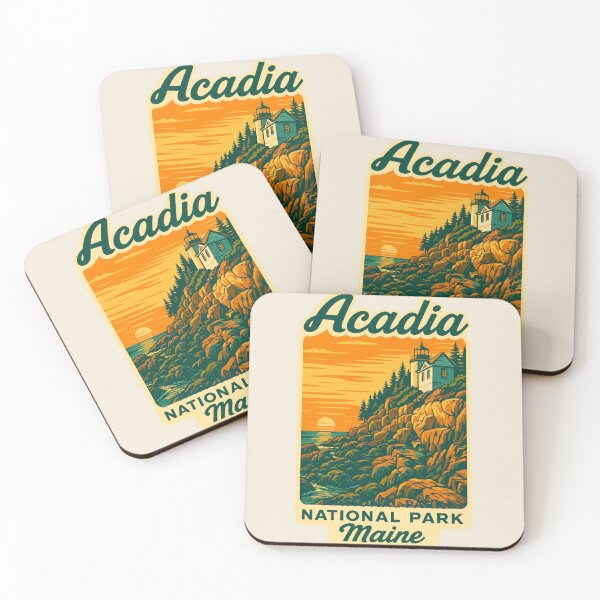 Item preview, Acadia National Park Maine US Retro Design designed and sold by Gideon Emmerich.