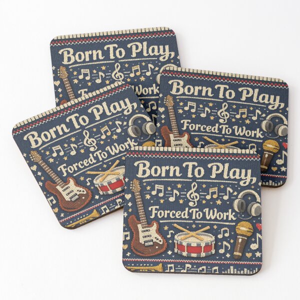 Item preview, Born To Play Forced To Work Knitting Pattern Music designed and sold by Mauswohn.