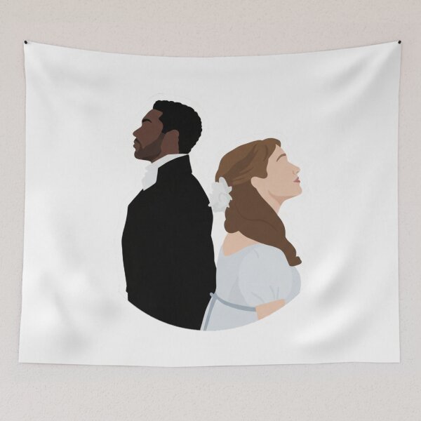 Item preview, Daphne & Simon Fanart – Bridgerton Elegant Couple Illustration designed and sold by Fandom Universe.