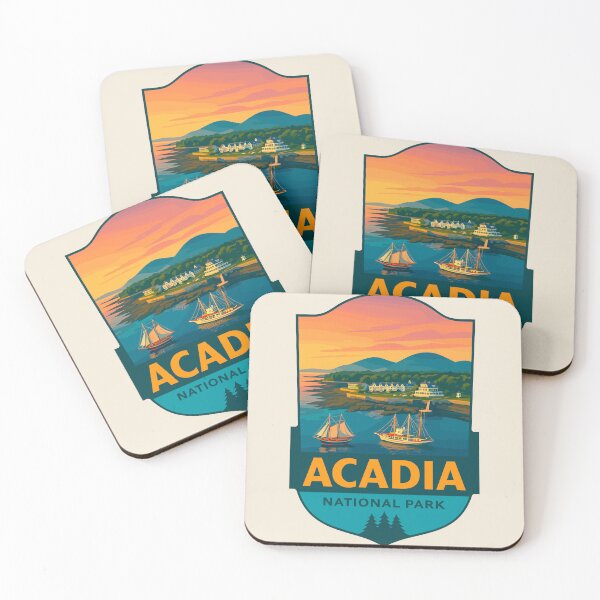 Item preview, Acadia National Park Maine US Retro Design designed and sold by Gideon Emmerich.