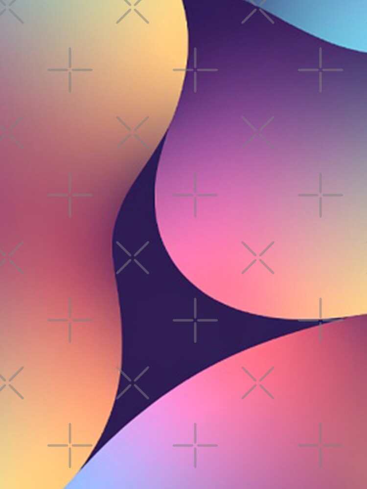 Thumbnail 4 of 4, iPhone Case, Colorful Rounded Gradient Shapes designed and sold by SassyArtistry.