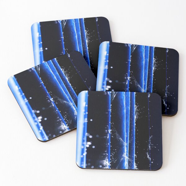 Item preview, Blue Neon Vertical Light Beams designed and sold by SassyArtistry.