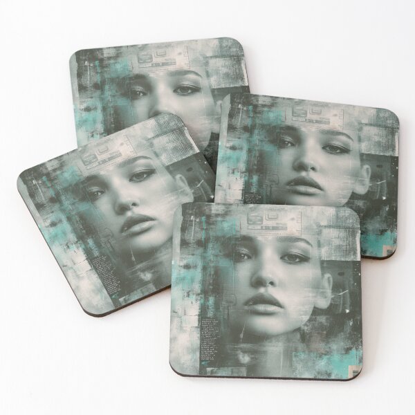 Item preview, Retro Reverie Liminal Tech-Noir Glitch Portrait Art designed and sold by WartonnoArt.