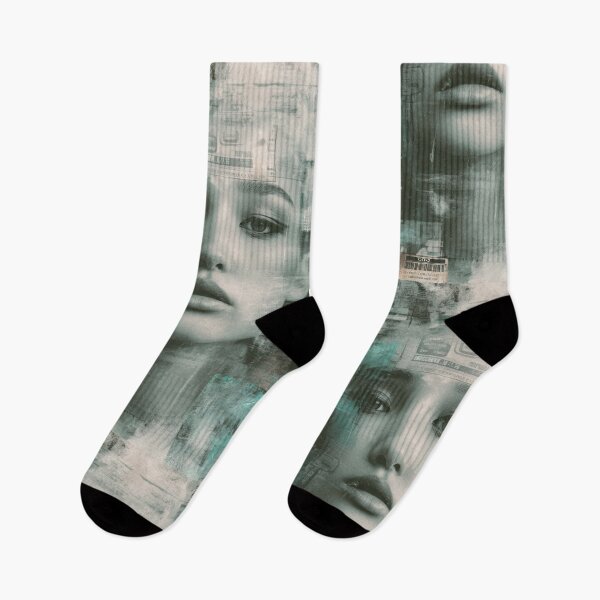 Item preview, Retro Reverie Liminal Tech-Noir Glitch Portrait Art designed and sold by WartonnoArt.