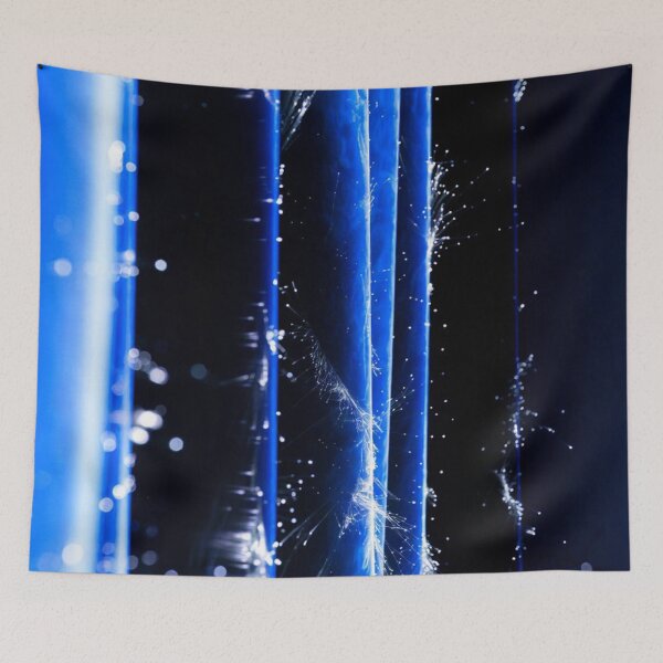 Item preview, Blue Neon Vertical Light Beams designed and sold by SassyArtistry.