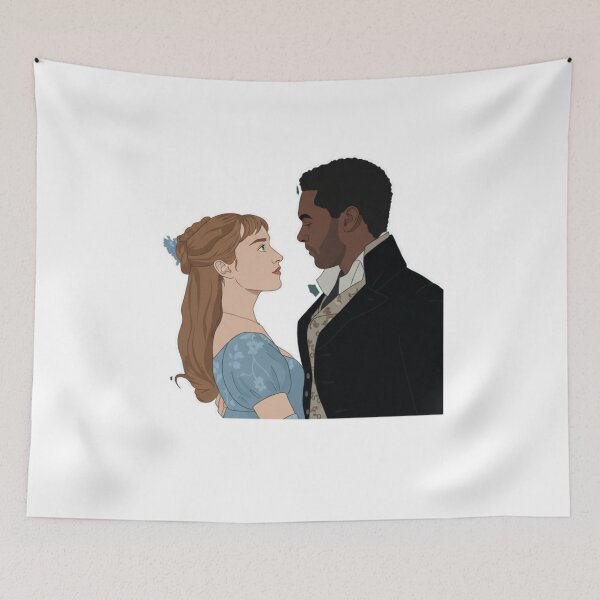 Item preview, Daphne & Simon Fanart – Bridgerton Inspired Elegant Couple Illustration designed and sold by Fandom Universe.