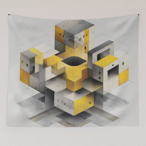 Item preview, Yellow Modular Geometric Structure designed and sold by LuminousFoundry.