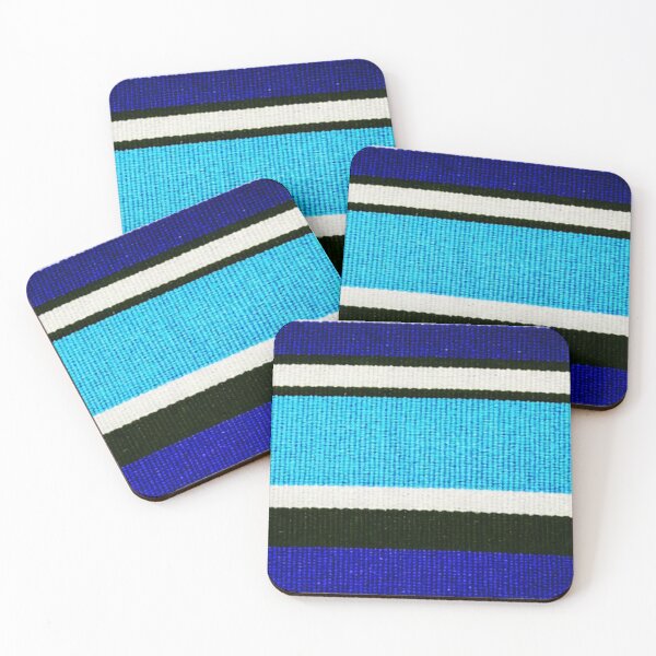 Item preview, Blue Green Knitted Stripe Pattern designed and sold by SassyArtistry.