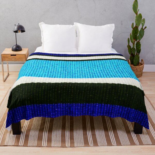 Item preview, Blue Green Knitted Stripe Pattern designed and sold by SassyArtistry.