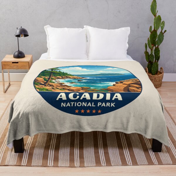 Item preview, Acadia National Park Harbor Maine US Retro Badge designed and sold by Gideon Emmerich.