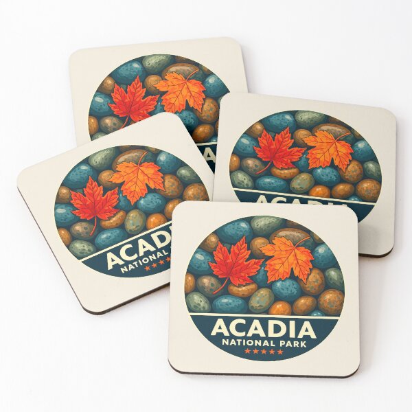 Item preview, Acadia National Park Harbor Maine US Retro Badge designed and sold by Gideon Emmerich.