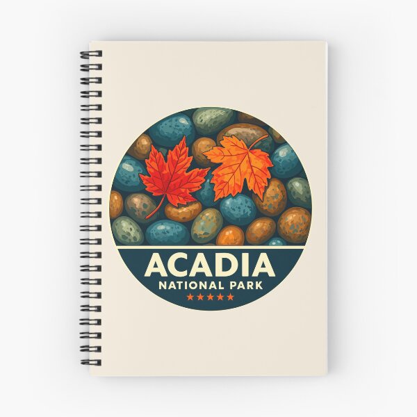 Item preview, Acadia National Park Harbor Maine US Retro Badge designed and sold by Gideon Emmerich.