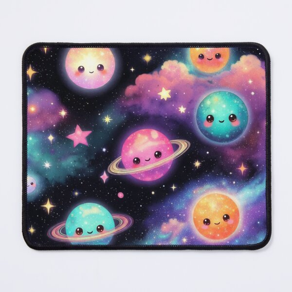Item preview, Cute Kawaii Space Galaxy Pattern designed and sold by SassyArtistry.