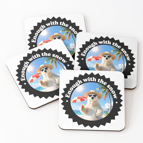 Item preview, Funny Polar Bear Beach Vacation Summer Art designed and sold by AnimalAirtistry.