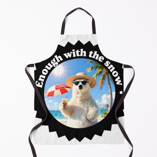 Item preview, Funny Polar Bear Beach Vacation Summer Art designed and sold by AnimalAirtistry.