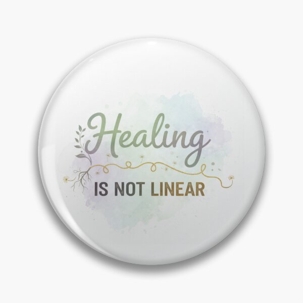 Item preview, Healing Is Not Linear - Aesthetic Mental Health Quote Art designed and sold by Lagwsal22.