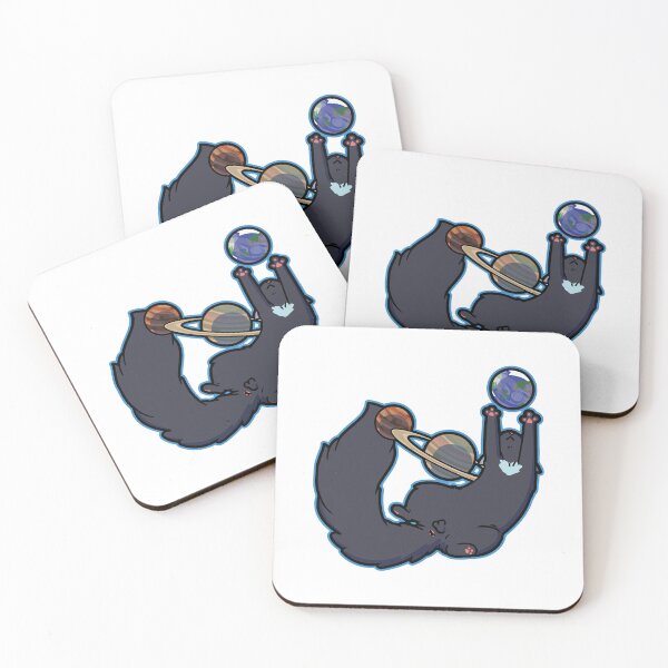 Item preview, Floating Space Cat Juggling Planets designed and sold by xujpsj.