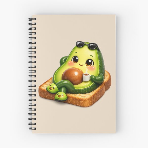Item preview, Cute Chill Advocado Toast | Kawaii Brunch Cartoon designed and sold by Moons Studio.