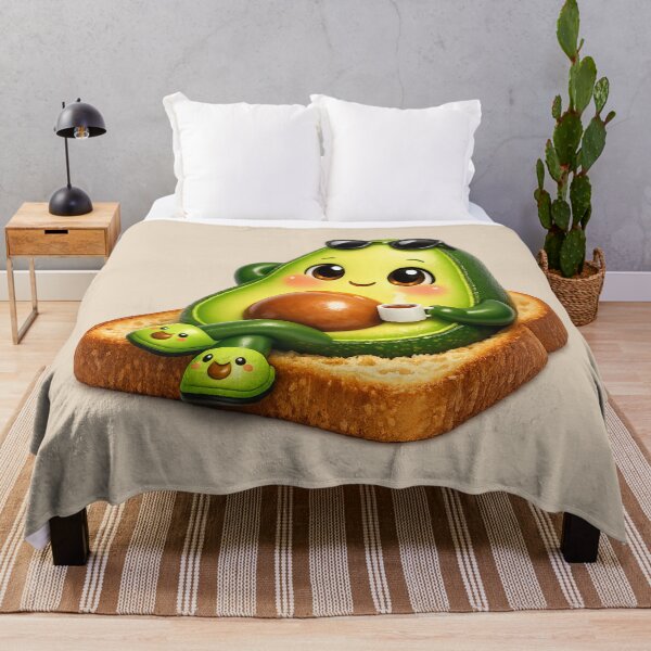 Item preview, Cute Chill Advocado Toast | Kawaii Brunch Cartoon designed and sold by Moons Studio.