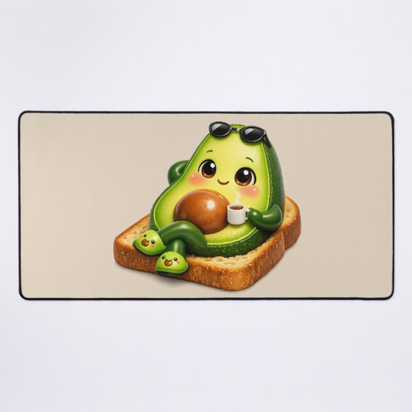 Item preview, Cute Chill Advocado Toast | Kawaii Brunch Cartoon designed and sold by Moons Studio.