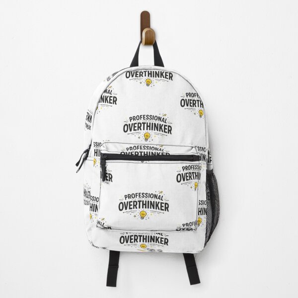 Item preview, Professional Overthinker Funny Brainy Typography designed and sold by DrukNaStyl.