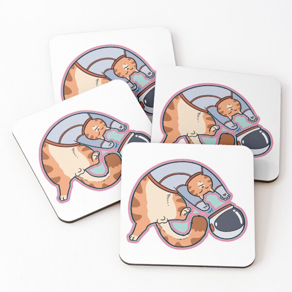 Item preview, Zero Gravity Stretch - Astronaut Cat in Space designed and sold by xujpsj.