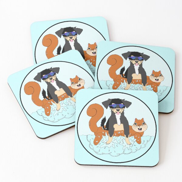 Item preview, Splash Chihuahua Mix With Floaty Having Pool Time Fun Circle Die Cut designed and sold by JoyousArt4u.