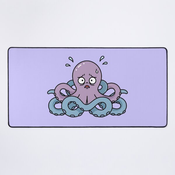 Item preview, Stressed Octopus Sticker | Overwhelmed Mental Health Meme | Funny Anxiety Animal designed and sold by ZyxDes.