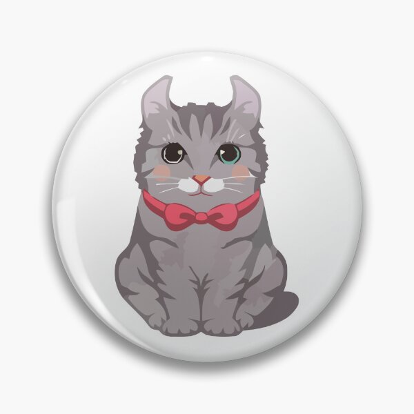 Item preview, Classy Vintage Gray Cat - Dapper Kitty with Red Bow designed and sold by xujpsj.