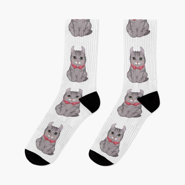 Item preview, Classy Vintage Gray Cat - Dapper Kitty with Red Bow designed and sold by xujpsj.